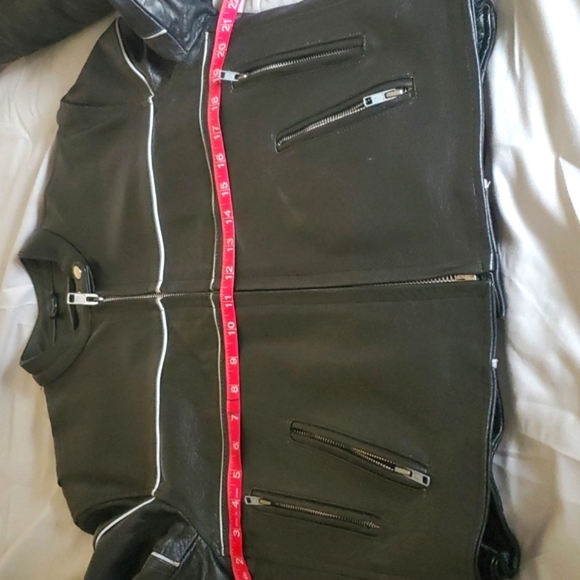 Like new- Unik Cafe racer style leather jacket sz 42 - Picture 5 of 11